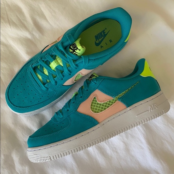 NEW Nike Air Force 1 Aqua sneakers shoes - Picture 5 of 8